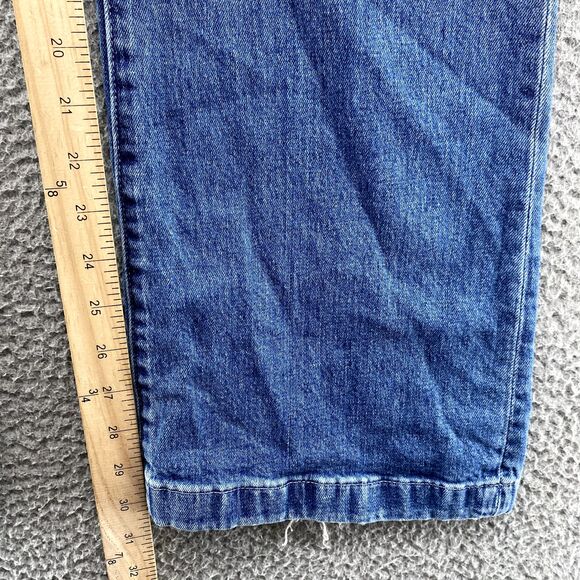 J.Crew Demi Boot Jean Women 33 WideLeg Front Pocket Y2k Western Academia Classic - Picture 4 of 15